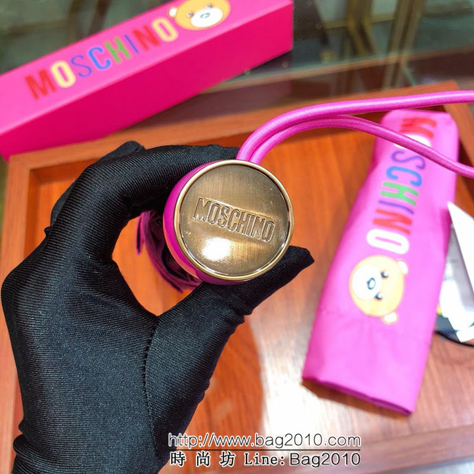 Moschino莫斯奇諾 防紫外線 全自動伸縮手柄 防雨防紫外線隔熱傘  sll1037